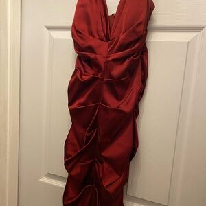 Xscape Deep Red Dress. Worn once!